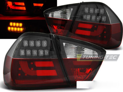 Fanali Posteriori LED Bar Rossi Neri per BMW E90 (03.05-08.08)