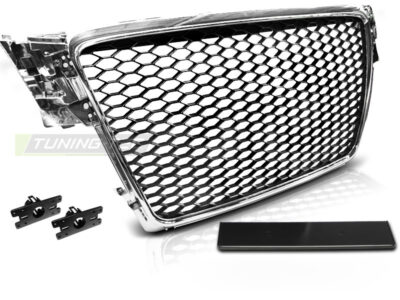 Griglia Sport Cromato per Audi A4 B8 (2008-2011) - Griglia D'aerazione Sportiva