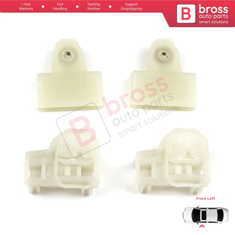 4 Clip Guida Alzacristallo Anteriore Sinistro 4 Pezzi per Chevrolet Cavalier