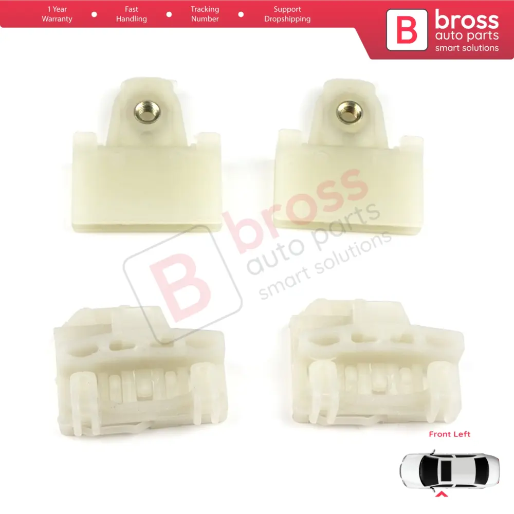4 Clip Guida Alzacristallo Anteriore Sinistro 4 Pezzi per Chevrolet Cavalier