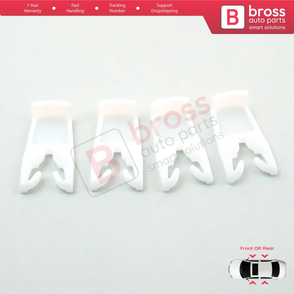 4 Clip Riparazione Alzacristalli 4 Pezzi per Renault Clio 2 3 Laguna 2