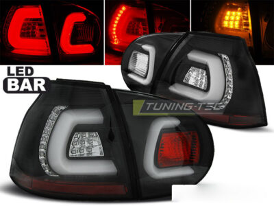 Fanali Posteriori LED Bar Neri per Volkswagen GOLF 5 (10.03-09)