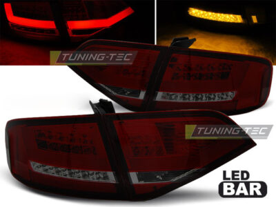 LED Fanali Posteriori Rosso Fumé per Audi A4 B8 (2008-2011) Fanali Posteriori