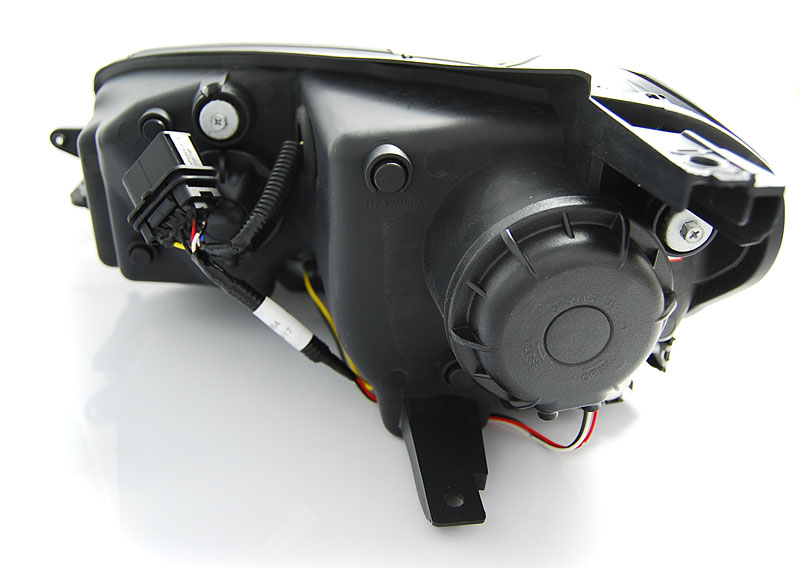 Fari Anteriori U-LED Neri per Volkswagen Golf VII (2012-2017)