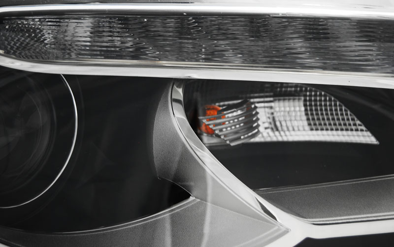 Fari Anteriori Luci Diurne LED Neri per Audi A3 8P (2008-2012)