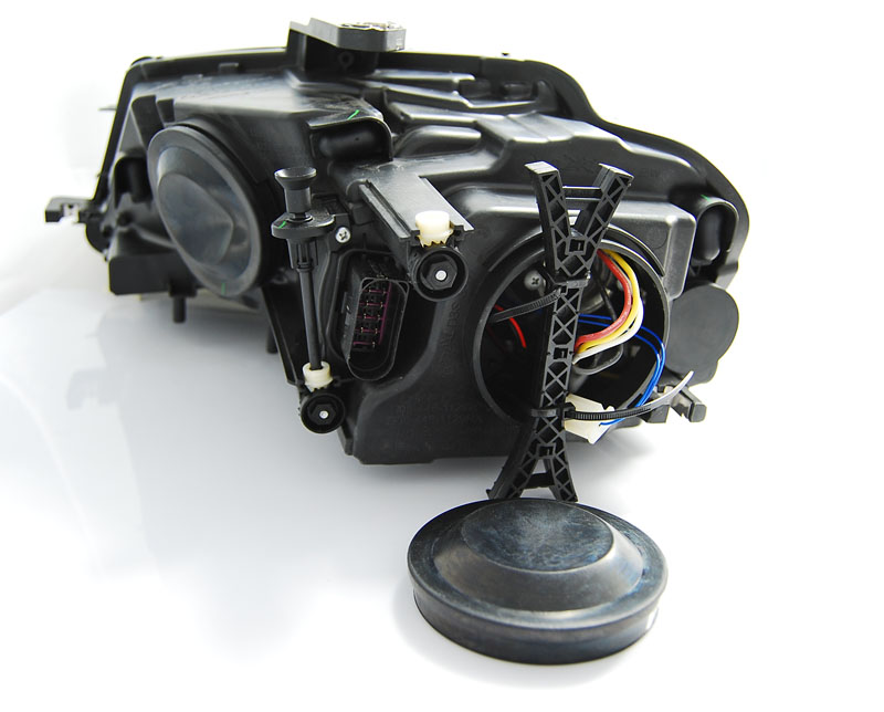 Fari Anteriori Luci Diurne LED Neri per Audi A3 8P (2008-2012)