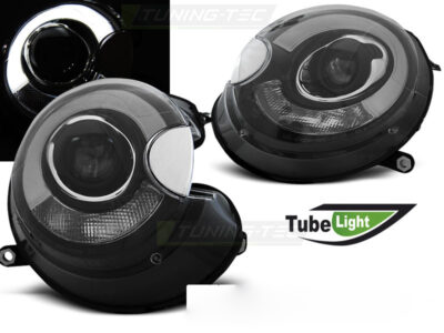 Fari Anteriori a Tubo Neri per BMW MINI (COOPER) 06-14