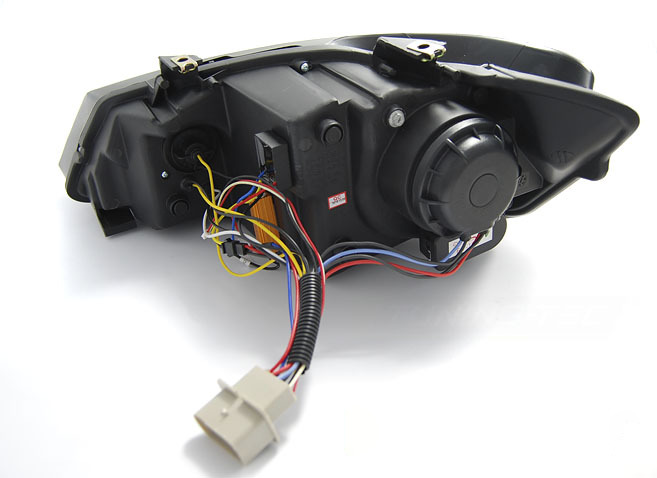 Fari Anteriori Daylight Neri per Volkswagen Polo 6R 2009-2014