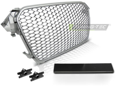 Griglia Sport Argento per Audi A4 (B8) 2011-2015 - Griglia D'aerazione Sportiva