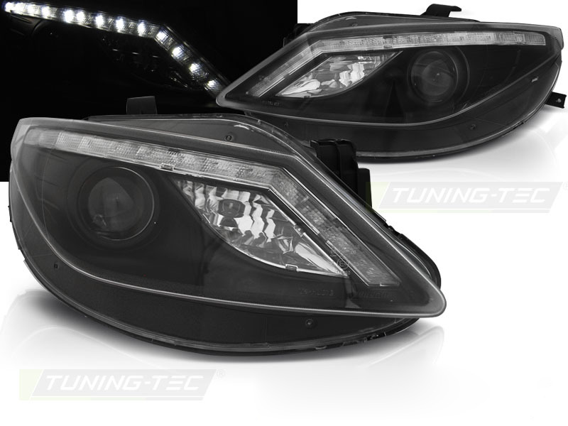 Fari Anteriori Daylight Neri per Seat Ibiza 6J (08-12)