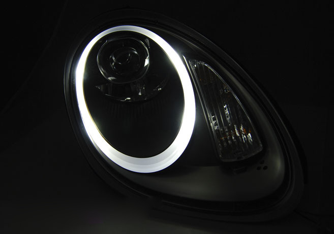 Fari Anteriori Xenon Neri per Porsche Boxster Cayman 987 (05-08)