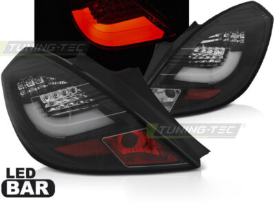 Fanali Posteriori Nero LED Bar per Opel Corsa D (04.06-14)