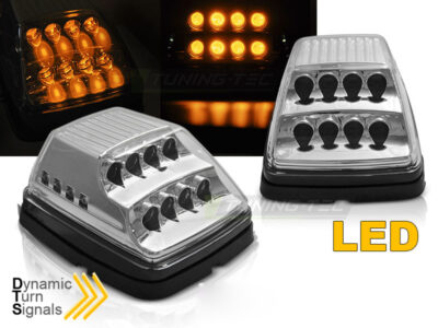 Anteriore LED Freccia Cromo Sequenziale per Mercedes G-Klasa W463 90-12