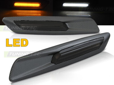 Laterale Fumé LED Carbon F10 Style per BMW E60 E90 (anni 2005-2012)
