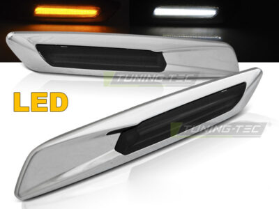 Frecce Laterali Fumè LED Argento Stile F10 per BMW E60 E90