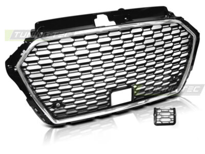 Griglia Sportiva Cromata Nera Fit Audi A3 (8V) 17-20