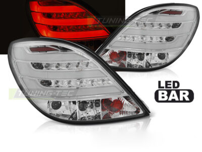 Fanali Posteriori Cromati LED Bar per Peugeot 207 3D (2006-2009)