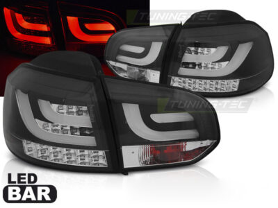 Fanali Posteriori LED Bar Neri per Volkswagen GOLF 6 (10.08-12)