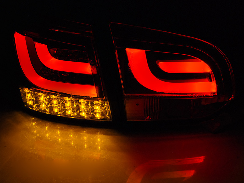 Fanali Posteriori LED Bar Neri per Volkswagen GOLF 6 (10.08-12)