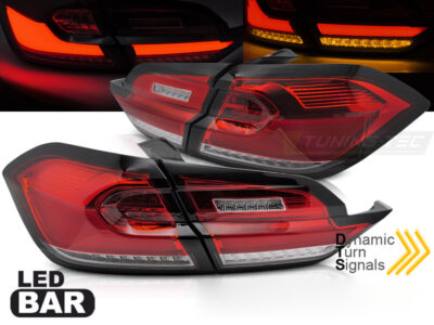 Fanali Posteriori LED Rossi Bianchi per Ford Fiesta MK8 (2017-2021) Berlina 5