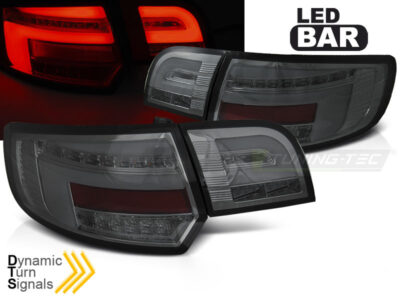 Fanali Posteriori LED Bar Fumè Sequenziali per Audi A3 8P (03-08)