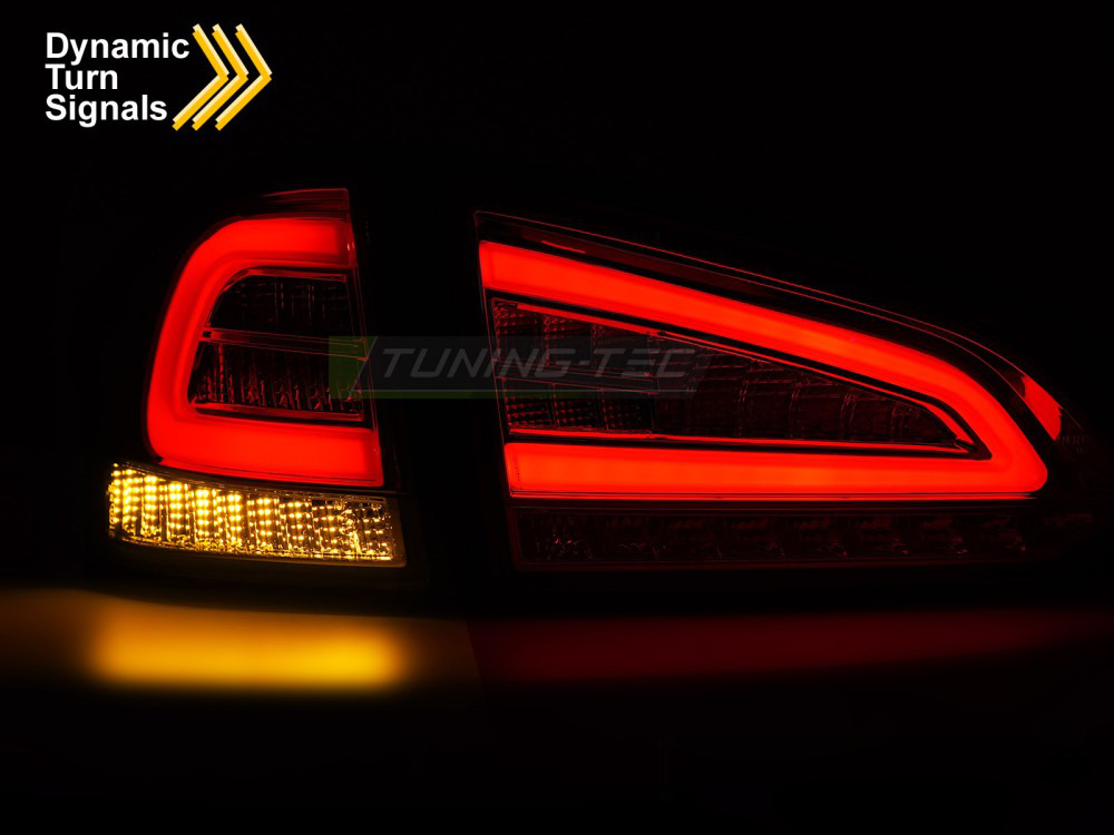 LED Fanali Posteriori Nero Sequenziali per Ford Focus MK 3 SW (2011-2018)