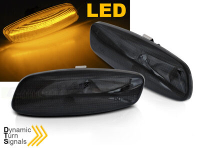 Laterale Direction nello Specchio Fumè LED Sequenziale per Peugeot 207 308