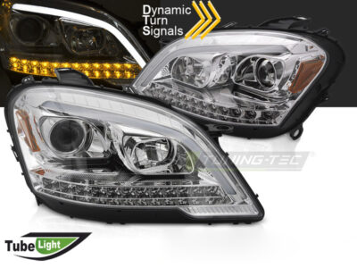 Fari Tube Luce Cromo Sequenziale per Mercedes W164 ML (09-11)