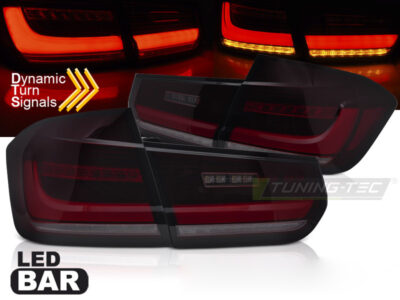 Fanali Posteriori LED Bar Sequenziali Rosso Fumè per BMW F30 (2011-2018)