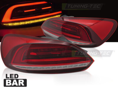 Fanali Posteriori LED Bar Rossi Sequenziali per Volkswagen Scirocco III 08-14