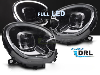 Fari Anteriori Full LED Tubo Nero per Mini Cooper R60 (2010-2016)