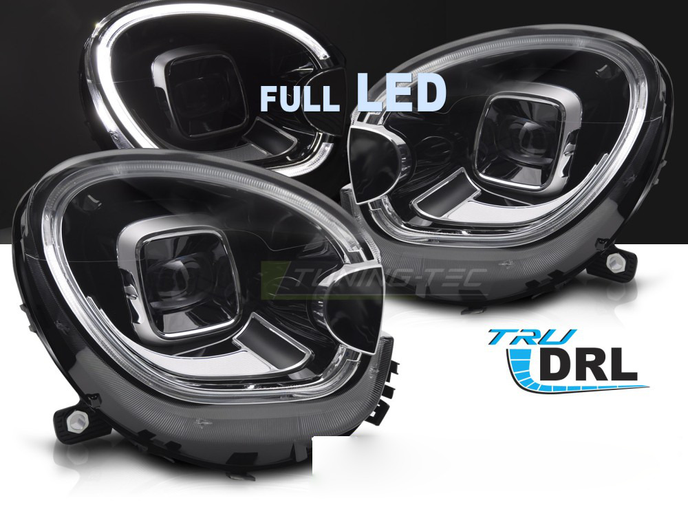 Fari Anteriori Full LED Tubo Nero per Mini Cooper R60 (2010-2016)