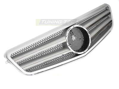 Griglia Sport Argento Cromato per Mercedes W204 (07-14) - Griglia Aerazione
