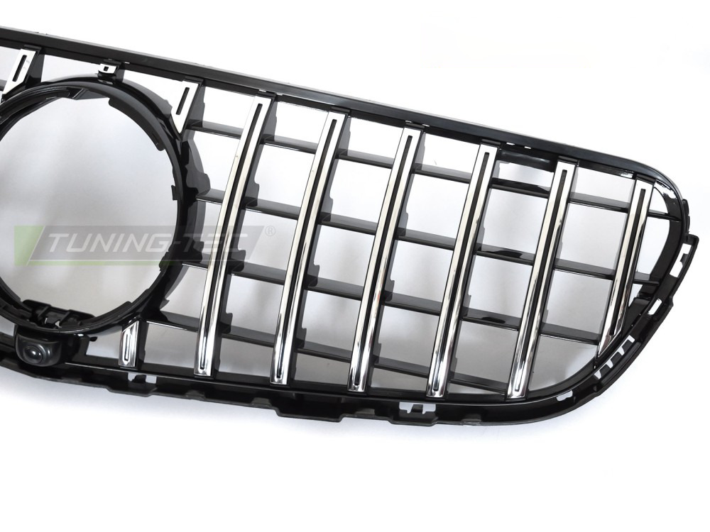Griglia Sport Nero Cromato con Camera Hole per Mercedes GLC W253 (15-18)