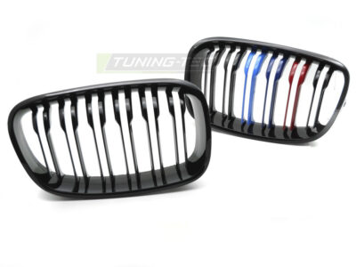 Griglia Sport Nero Tri-Colour Doppio Bar per BMW Serie 1 F20 (11-14)