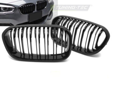 Griglia Sport Nero Lucido Doppio Bar per BMW Serie 1 F20 (2015-2018)