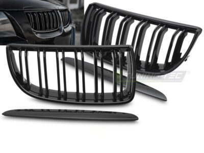 Griglia Sport Nero Lucido Doppio Bar per BMW Serie 3 E90 (2005-2008)