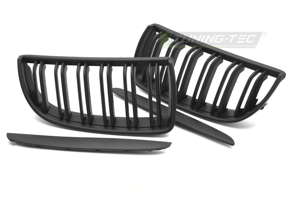 Griglia Sport Nera Opaca Doppia Barra per BMW Serie 3 E90 (05-08)