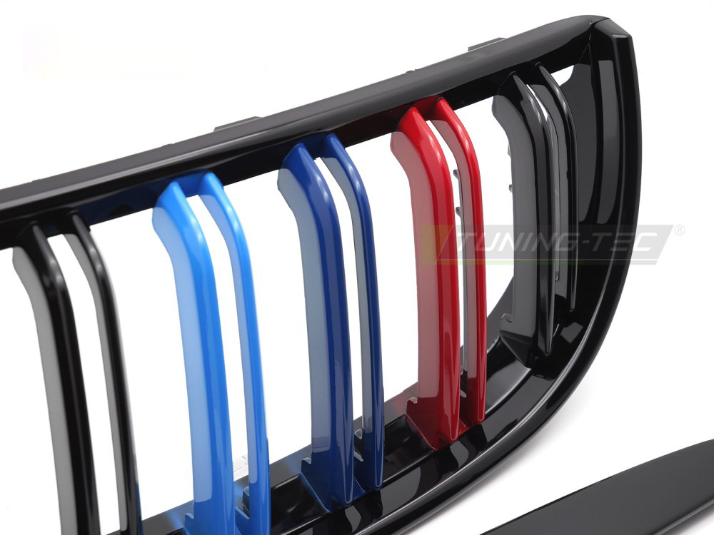 Griglia Sport Nero Lucido Tri-Colour Doppio per BMW Serie 3 E90/E91 05-08