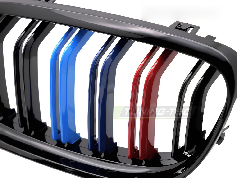 Griglia Sport Nero Lucido Tri-Colour Doppio Bar per BMW Serie 3 E90/E91 (09-11)