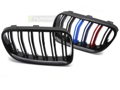 Griglia Sport Nero Lucido Tri-Colour Doppio Bar per BMW Serie 3 E92/E93 (10-13)