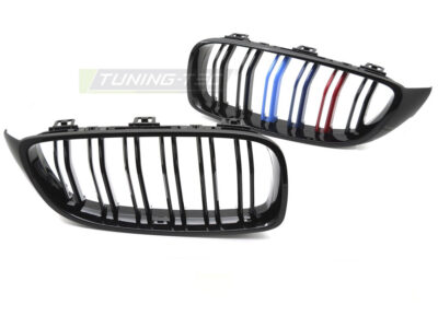 Griglia Sport Nero Lucido Tri-Colour Doppio Bar per BMW F32 (2013-2020)