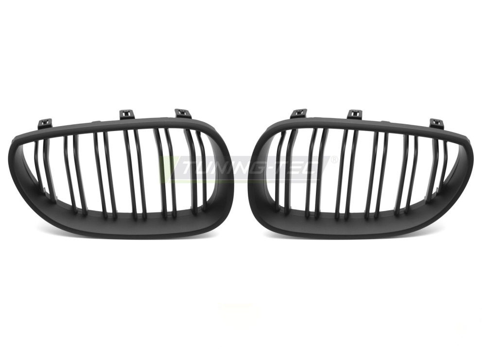 Griglia Sport Nero Opaco Doppio Bar per BMW Serie 5 E60 (03-10)