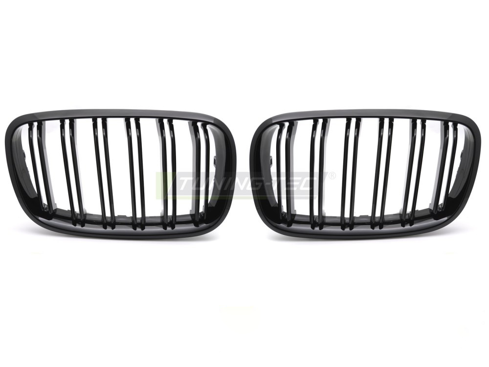 Griglia Sport Nero Lucido Doppio Bar per BMW X5 E70 (2007-2013)