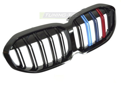 Griglia Sport Nero Lucido Tri-Colour Doppio Bar per BMW F40 (2019-2024)