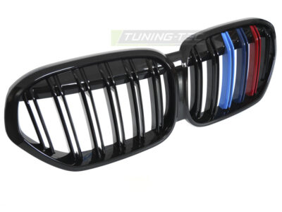 Griglia Sport Nero Lucido Tri-Colour Doppio Bar per BMW X1 F48 (20-22)