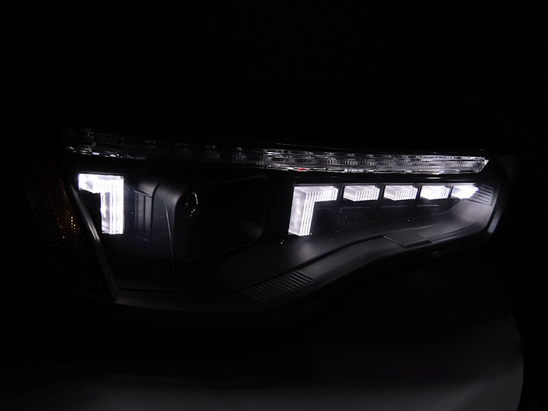 Fari Anteriori LED Neri Sequenziali per Audi A5 (2011-2016)