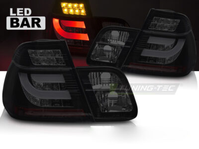 Fanali Posteriori LED Neri Fumè per BMW E46 (01-05) Berlina
