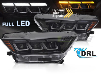 Fari Anteriori Full LED Sequenziali per Ford Mustang (2014-2017)