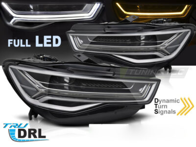 Fari Anteriori Full LED Sequenziali Luci Diurne per Audi A6 C7 2014-2018